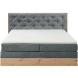 Esposa POSTELJA BOXSPRING 180 cm x 200 cm , tekstil, leseni material siva, naravne barve | Shoptok.si
