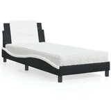  Krevet s madracem crno-bijeli 80 x 200 cm od umjetne kože | shoptok.hr