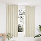  Zavjese za zamračivanje 2 kom baršunaste krem 140 x 175 cm | shoptok.hr