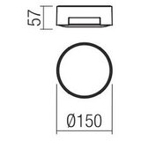  Redo 90004 - LED spoljašnje plafonsko svetlo SKOR LED/12W/230V IP54 braon | Eponuda.com