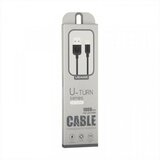 Usams podatkovni kabel U2 SJ097 Lightning 2A dožina 1 m QC - črn | Shoptok.si