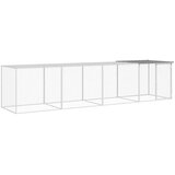  Kavez za kokoši s krovom svjetlosivi 403x98x90 cm čelični | Eponuda.com