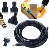 Rosfix 10M visokotlačna cev click-click za tlačne čistilnike KÄRCHER K2 K3 K4 K5 K6 K7 + univerzalni vodni filter za tlačne čistilnike kärcher, (21746432) | Shoptok.si