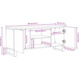 vidaXL Centri za zabavu i stalci za TV s policom s pohranom s vratima Bijela i crna | shoptok.hr