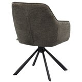 Unique Furniture Temno siv oblazinjen jedilni stol z nasloni za roke Avola – | Shoptok.si