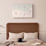  Slika - Sky with Balloons - Balloons in Subdued Colors Flying in the Sky Among Clouds Rainbows and Stars 90x60 Standard | shoptok.hr