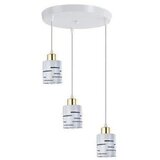 Luster na sajli ELEN 3xE27/35W/230V prečnik 29 cm beli/zlatni Cene