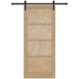  Klizna vrata Prirodna 86 x 198,5 cm Masivna borovina | shoptok.hr