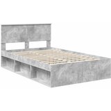  Krevetna konstrukcija Beton 120 x 200 cm Čvrsto borovo drvo | shoptok.hr