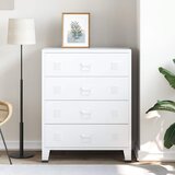 vidaXL industrijski predalnik bel 78x40x93 cm kovinski | Shoptok.si