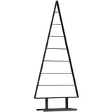 vidaXL Kovinsko božično drevesce z stojalom Črna 150 cm Jeklo | Shoptok.si