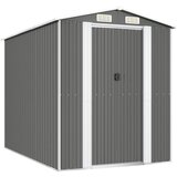 vidaXL Vrtno spremište svjetlosivo 192x274x223 cm pocinčani čelik | shoptok.hr