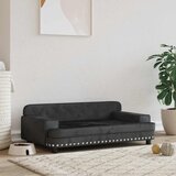 Krevet za pse crna 90 x 53 x 30 cm baršunasti | Eponuda.ba