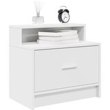 vidaXL Nočne omarice s predalom 2 kosa bela 51x31x47 cm Cene