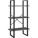 Police za pohranu sive 60 x 30 x 105 cm od masivne borovine | shoptok.hr
