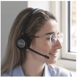 Sandberg Brezžične slušalke - Bluetooth Office Headset Pro+ (Bluetooth 5.0; mikrofon; nadzor glasnosti; črna) | Shoptok.si