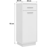 Mömax Spodnja Omarica Milano, Bela | Shoptok.si
