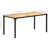  Blagovaonski stol 160 x 80 x 76 cm od grubog drva manga | shoptok.hr