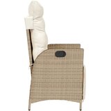  3-dijelni bistro set s jastucima bež od poliratana | shoptok.hr