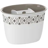odcejalnik za pribor 19,5x13,5xh14 belo-siv / pvc, (5000199522)
