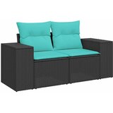  7-dijelni set vrtnih sofa s jastucima crni poliratana bagrem | shoptok.hr