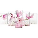  Slika - Magnolias over Water (5 Parts) Wide Pink 225x112.5 | shoptok.hr