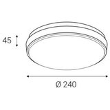  LED2 - LED Spoljno plafonsko svetlo LUNA LED/25W/230V IP54 okruglo | Eponuda.com