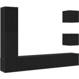 vidaXL Set TV omarice 6 pcs Črni hrast 160 x 30 x 30.5 cm, (5000023346) u