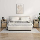  Noćni ormar s ladicama 2 pcs Sonoma hrast 40 x 31 x 60 cm | Eponuda.ba