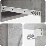 Stolna montirana na zid Betonska siva 87,5 x 34,5 x 17 cm | Eponuda.ba