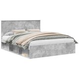  Okvir za krevet Beton 160 x 200 cm Čvrsto borovo drvo | shoptok.hr