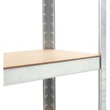 vidaXL police za pohranu 3 kom srebrne 75 x 30 x 172 cm čelik i mdf | shoptok.hr