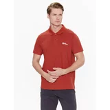 Jack Wolfskin Polo majica Essential 1809301 Rdeča Regular Fit