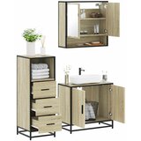vidaXL 3-dijelni set kupaonskog namještaja boja hrasta sonome drveni | shoptok.hr