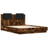  Okvir za krevet s uzglavljem boja hrasta 120x190 cm drveni | shoptok.hr