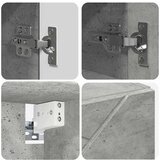 vidaXL Ogledalo ormar Beton siva 59 x 17 x 55 cm Konstruirano drvo | shoptok.hr