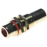 RCA audio adapter [1x ženski cinch konektor - 1x ženski cinch konektor] zlatna, crvena