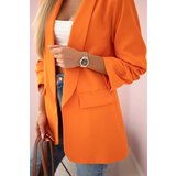 Kesi Włoski Elegant jacket with lapels dark orange | shoptok.hr