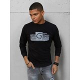 DStreet Bluza męska z nadrukiem czarna | Shoptok.si