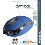 Connect Xl Miš optički, 800dpi, USB, plava boja – CXL-M100BU | Eponuda.ba