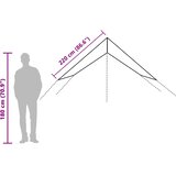 CERADA za kampiranje plava 420 x 294 cm vodootporna | shoptok.hr