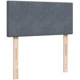 Box spring krevet s madracem tamnosivi 80 x 200 cm baršunasti | shoptok.hr