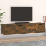  Stenska omarica 2 kosa dimljeni hrast 60x36,5x35 cm inžen. les, (20716535) | Shoptok.si