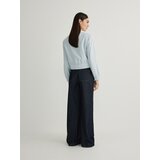 Reserved - Jakna s visokim udjelom lana - svjetloplavo | shoptok.hr