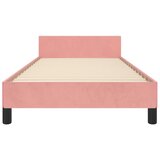  Okvir za krevet s uzglavljem ružičasti 100x200 cm baršunasti | shoptok.hr