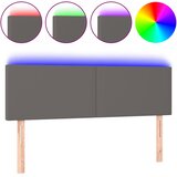  LED uzglavlje sivo 144 x 5 x 78/88 cm od umjetne kože | shoptok.hr