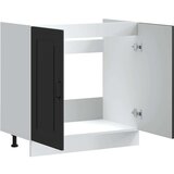 vidaXL Donji ormarić za sudoper Kalmar crni 80x46x81 5 cm drveni | shoptok.hr