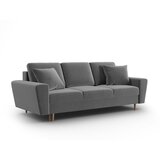 Cosmopolitan Design Svijetlo siva baršunasti sklopiva/s prostorom za odlaganje sofa 235 cm Kyoto – | shoptok.hr