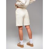 Ombre Unisex sweat shorts with drawstring waist - cream | ePonuda.com