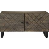  Stolić za kavu crni 80 x 50 x 40 cm od masivnog drva manga | shoptok.hr